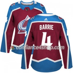 Adidas Maillot de Hockey Colorado Avalanche Tyson Barrie 4 2017-2018 Rouge Authentic - Femme